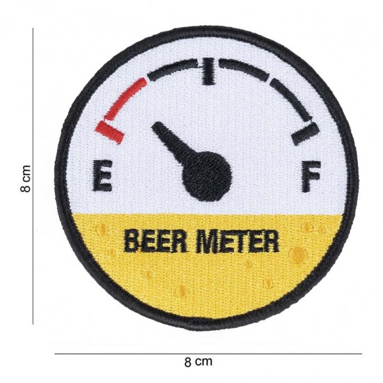 Fostex-Emblem-Stoff „Beer meter“ mit Klettverschluss